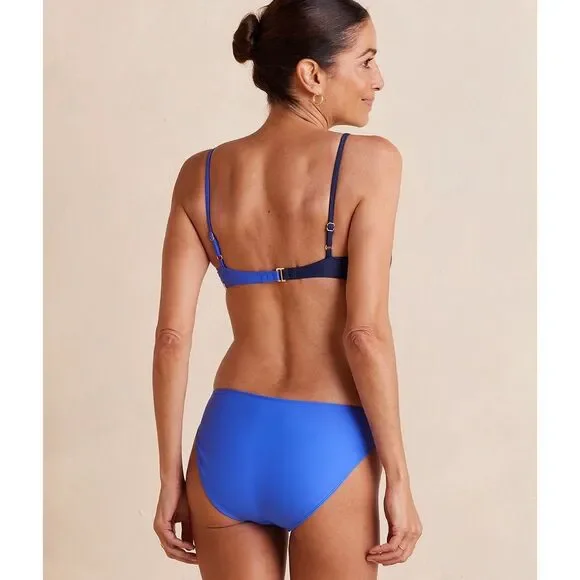 Summersalt The Marina Bikini Top Deep Sea & Hydrangea 12 - Picture 3 of 6